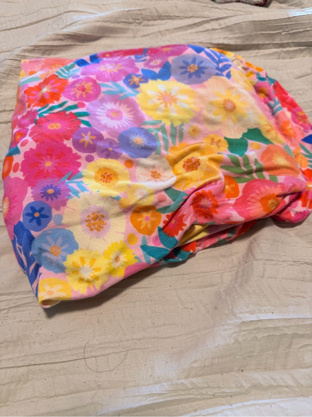 Little Sleepies Rainbow Blooms Crib Sheet